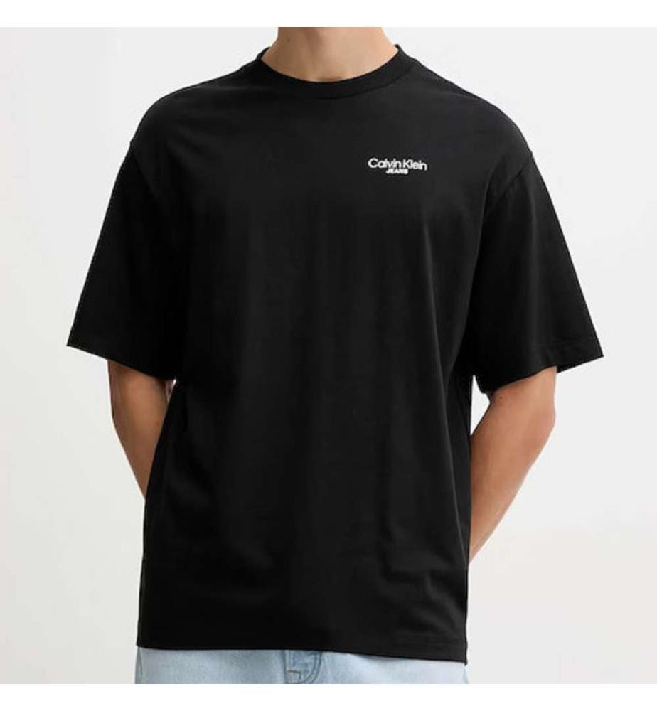 T-Shirt mit Rückenlogo - Schwarz