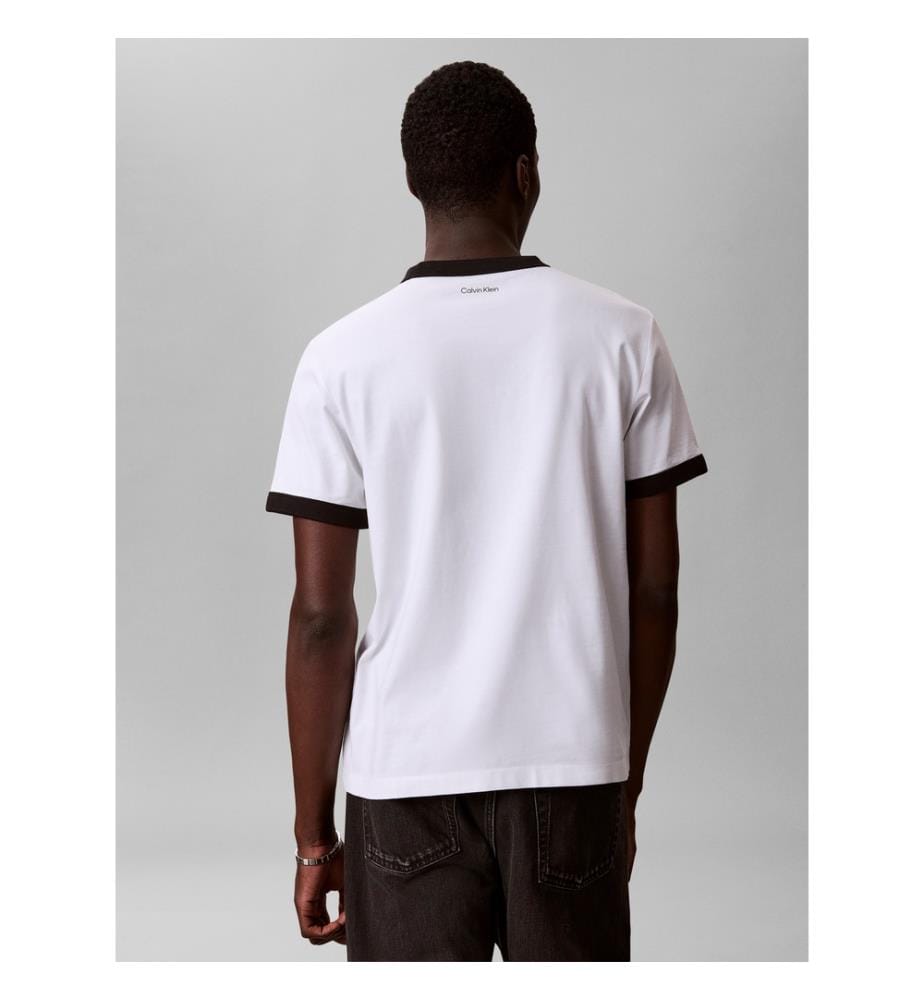 T-Shirt Ringer - Blanc