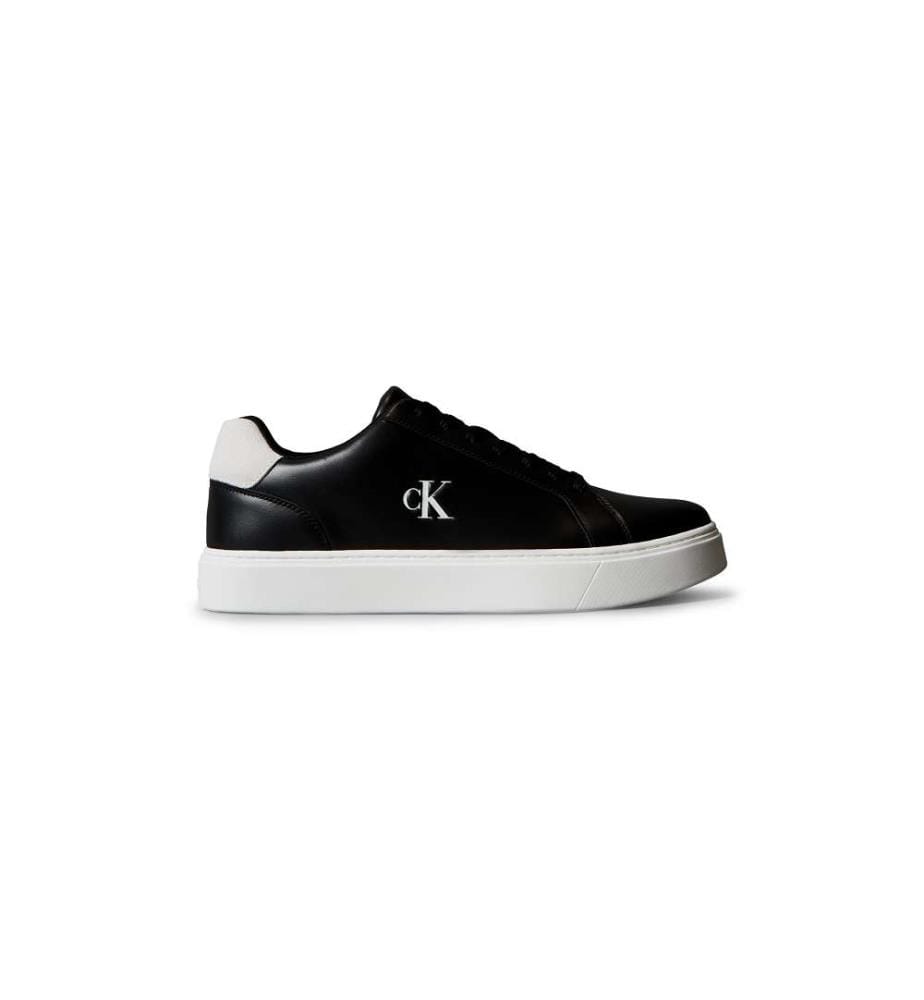 Sneakers aus Leder mit Emblem - Schwarz