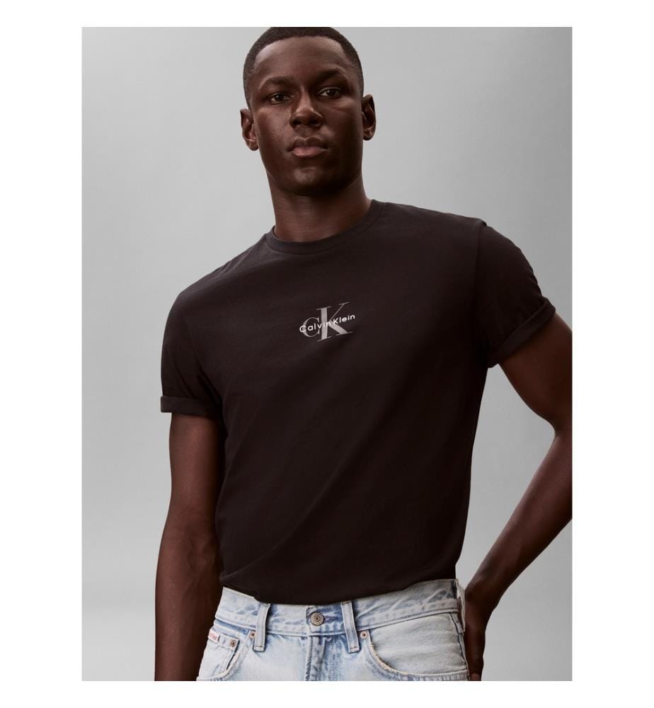 Mikro-Logo T-Shirt - Schwarz