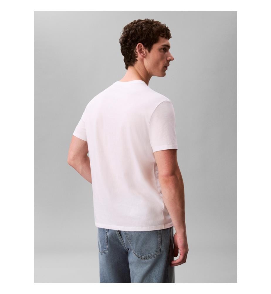 Mikro-Logo T-Shirt - Weiss