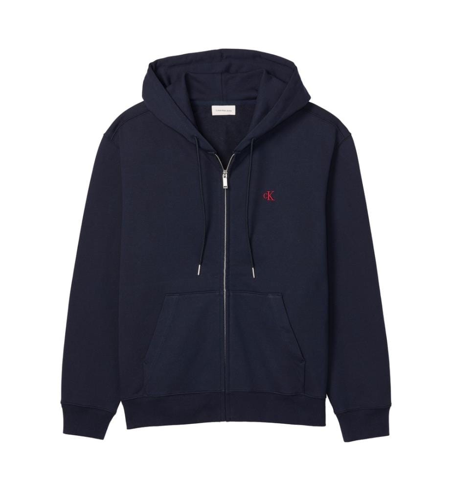 Monogrammed zip hoodie - Black