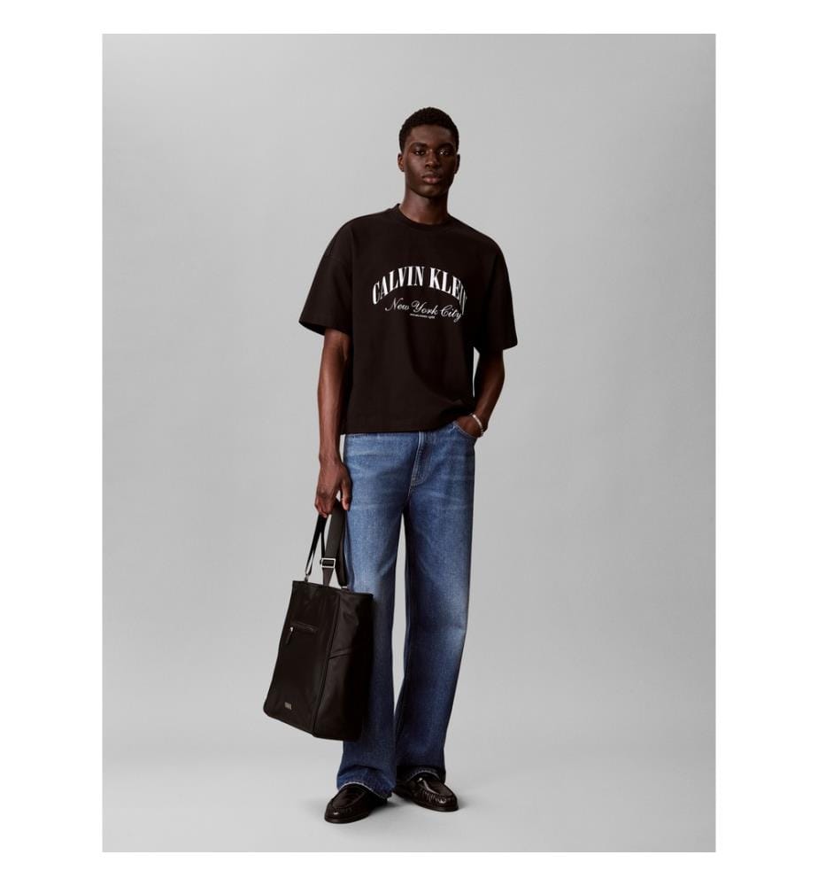 T-shirt ringer jersey épais - Noir
