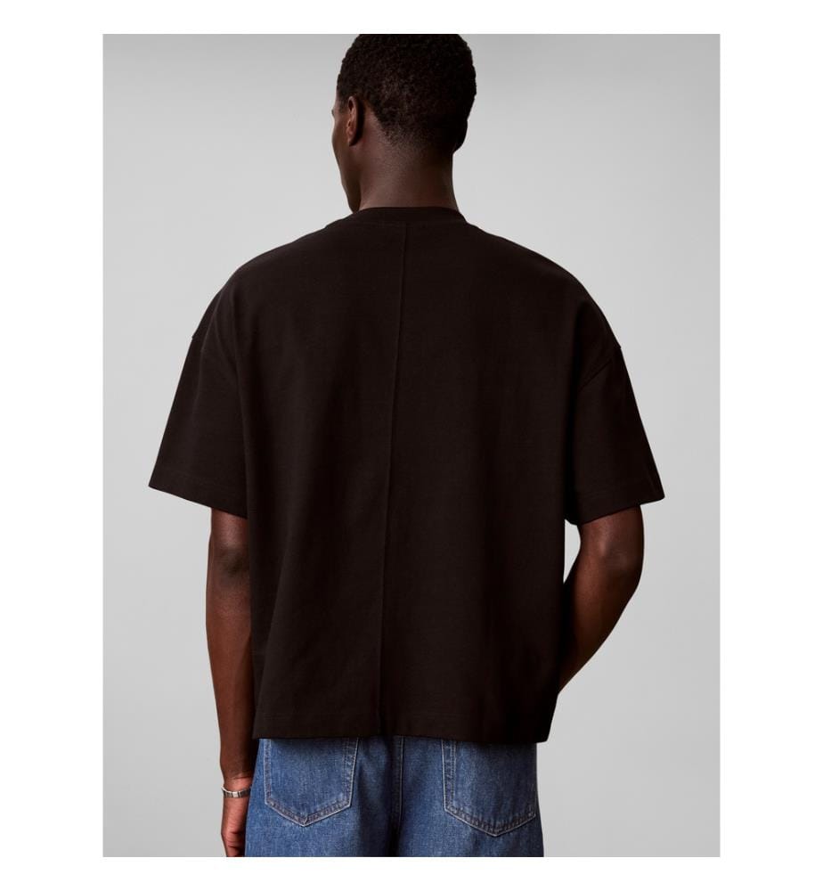 T-shirt ringer jersey épais - Noir