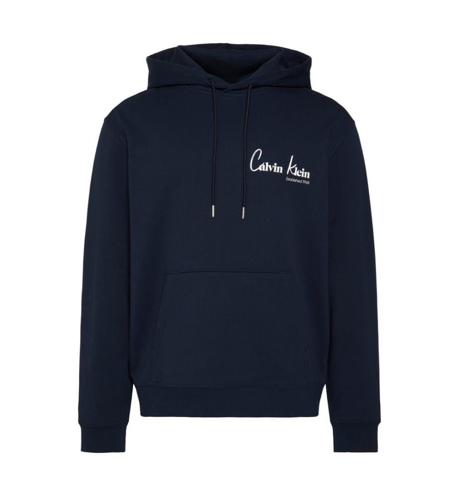 Felpa con cappuccio grafica CK - Nero