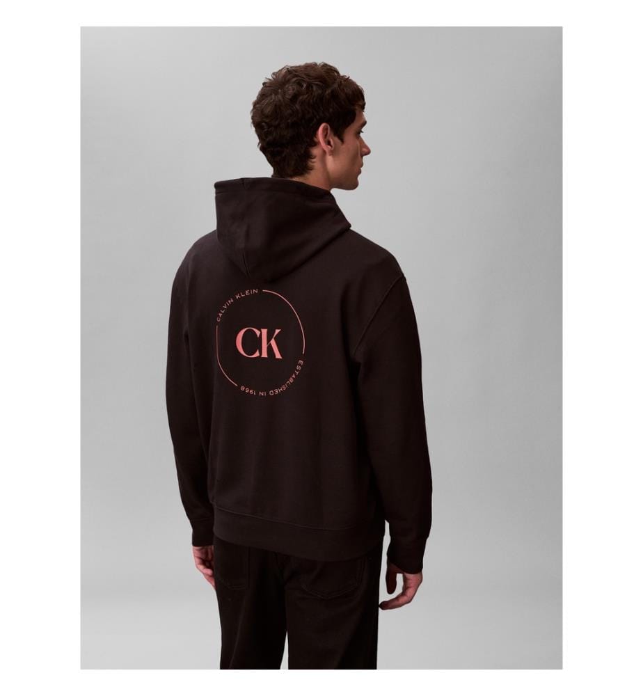 Hoodie Grafik CK Kreis - Schwarz