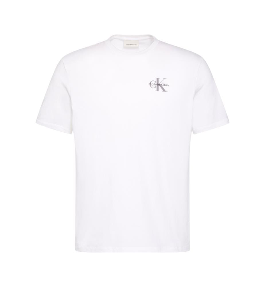 Klassisches Mikro-Logo T-Shirt - Weiss