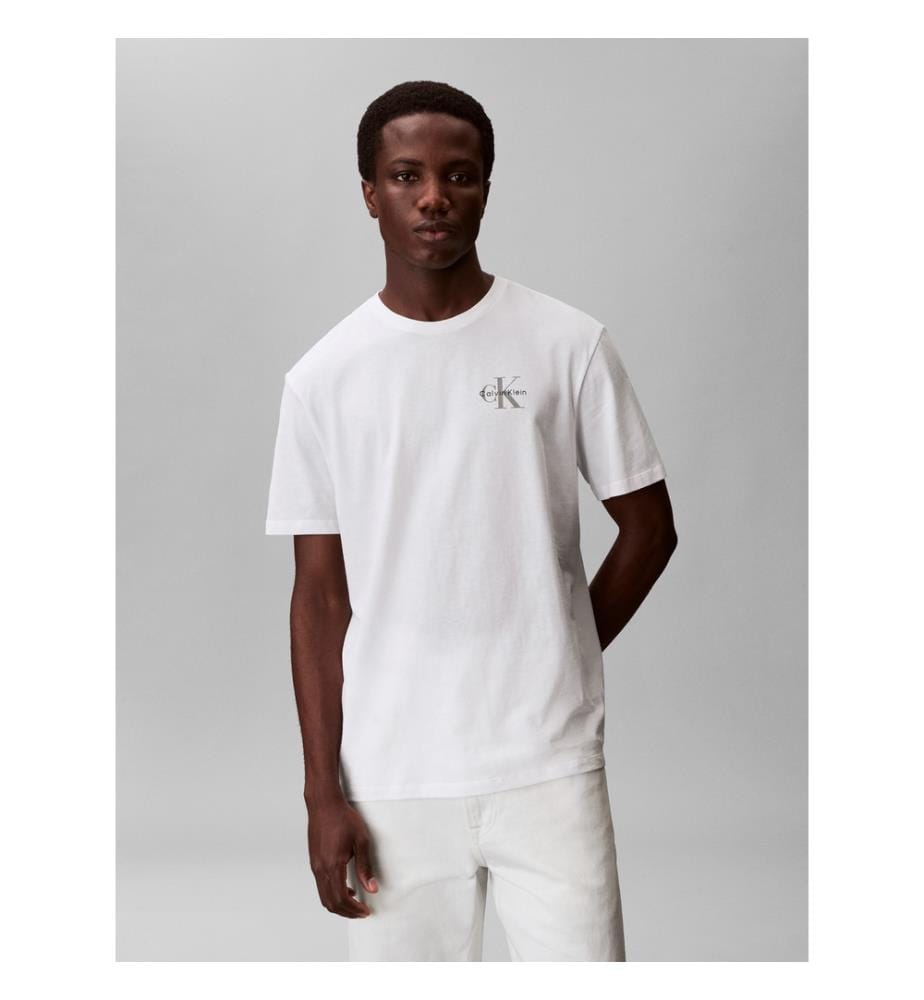 Klassisches Mikro-Logo T-Shirt - Weiss