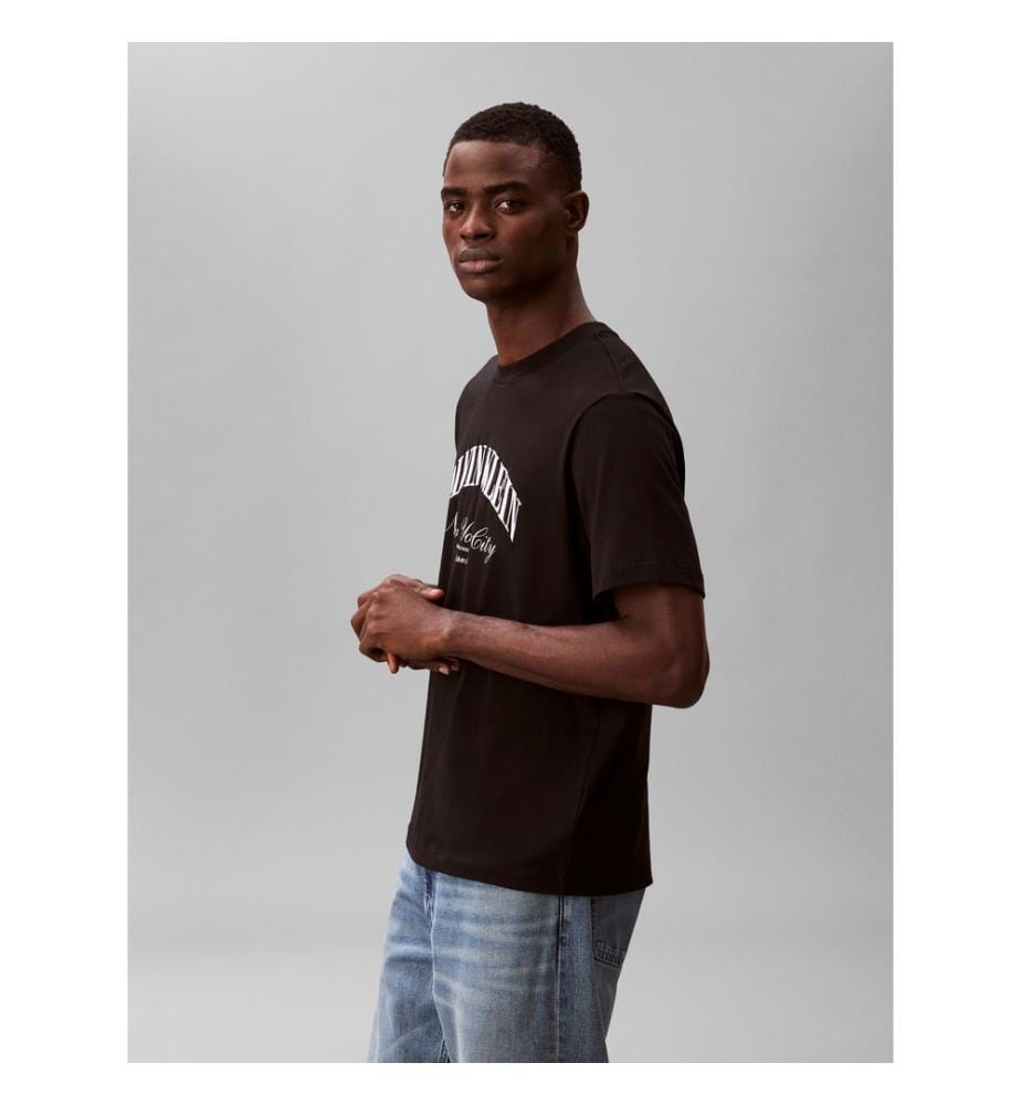 T-Shirt Regular Fit - Schwarz