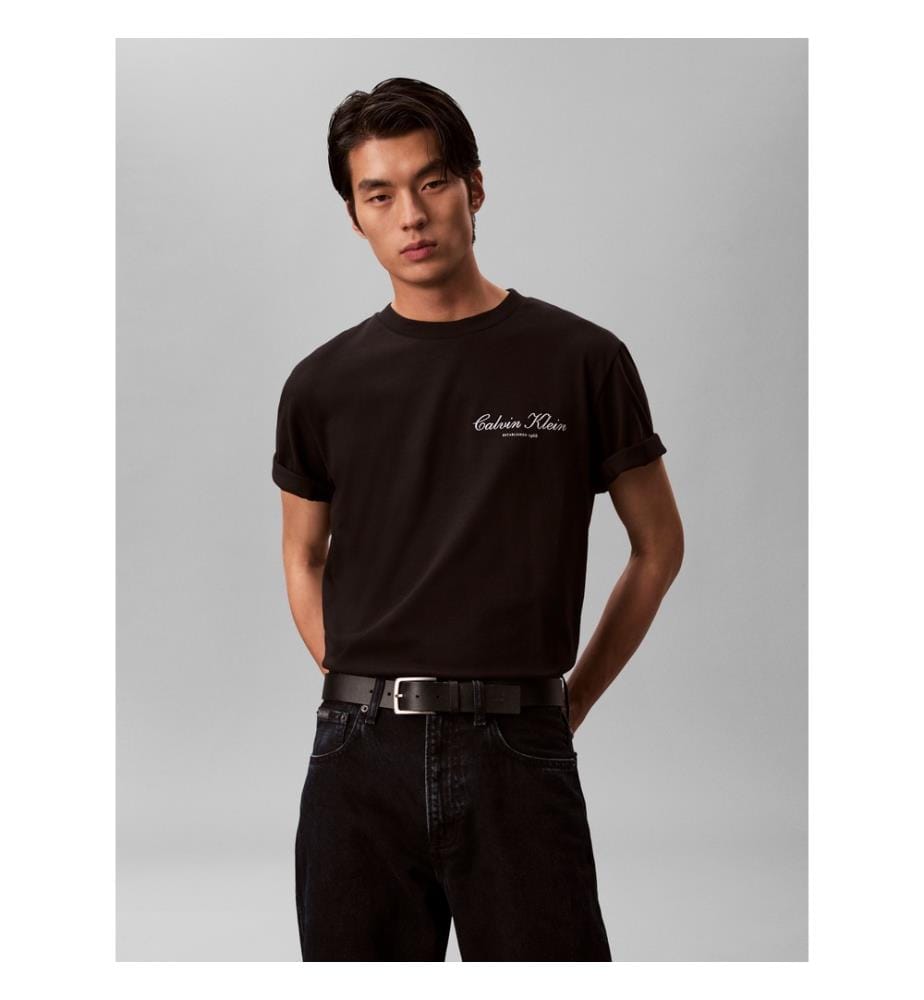 Saisonales Grafik-T-Shirt - Schwarz