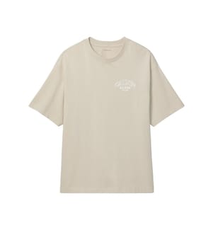 Geprägtes T-Shirt mit Relaxed Fit - Schwarz