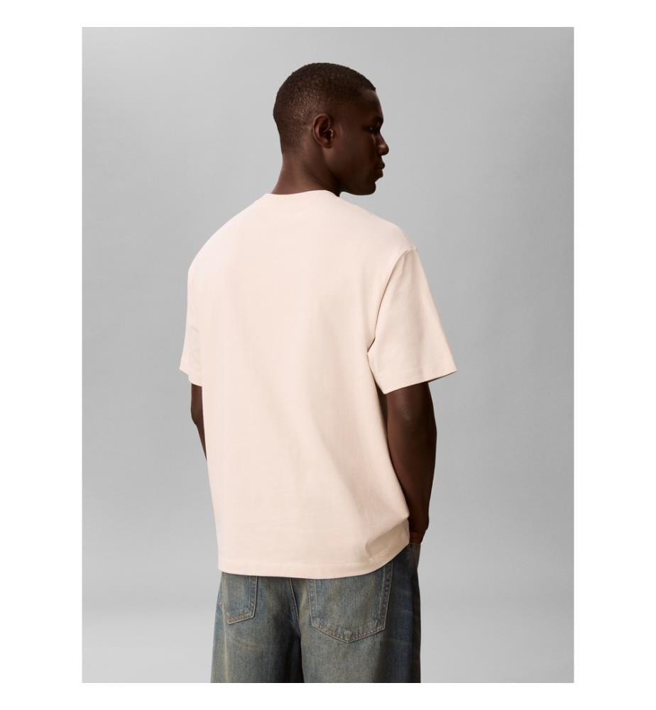Geprägtes T-Shirt mit Relaxed Fit - Schwarz