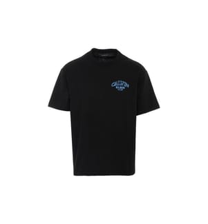 Geprägtes T-Shirt mit Relaxed Fit - Schwarz