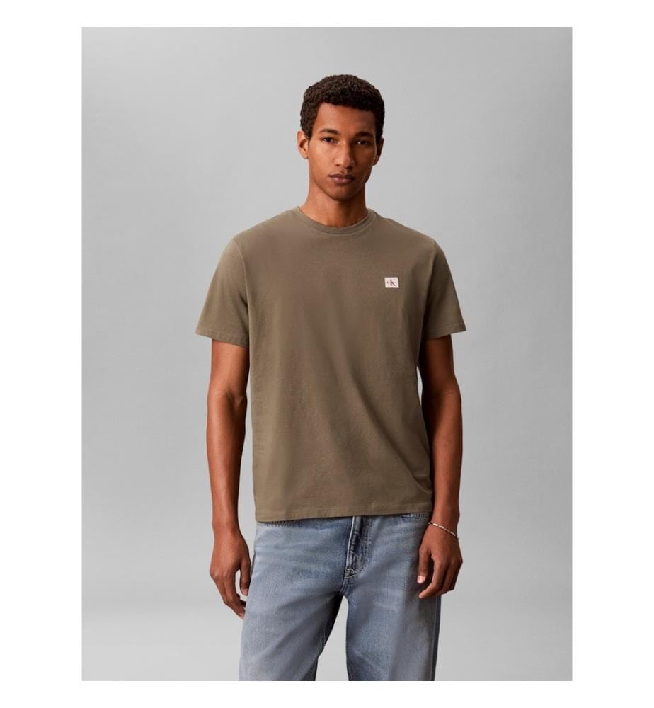 Klassisches Baumwoll-T-Shirt – Khaki