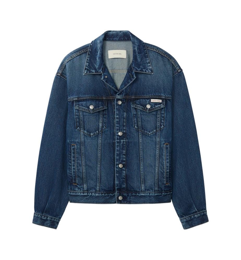 Trucker-Jacke aus 90er-Jahre-Jeans - Blau