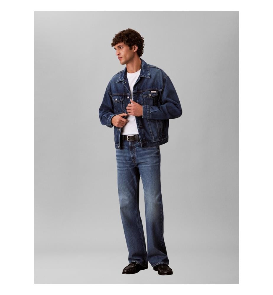 Trucker-Jacke aus 90er-Jahre-Jeans - Blau