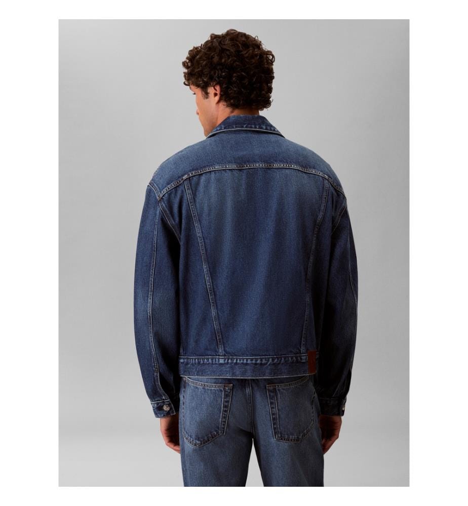 Trucker-Jacke aus 90er-Jahre-Jeans - Blau