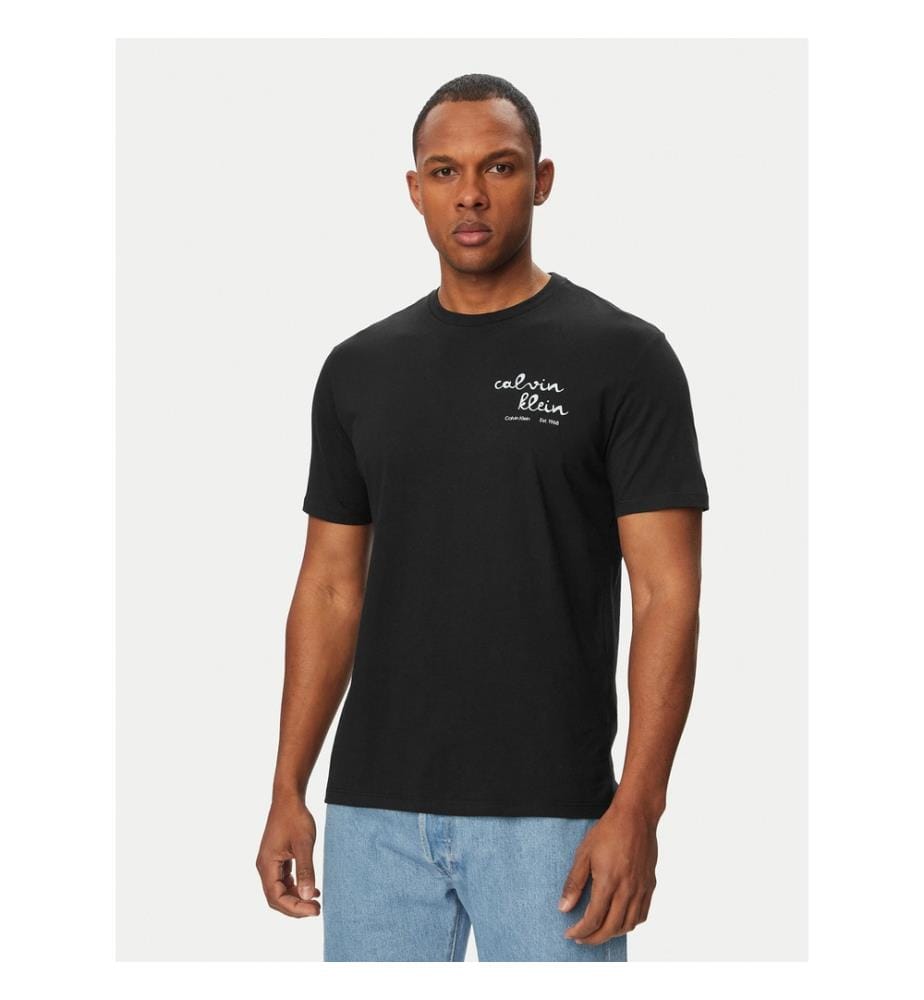T-Shirt „Lines Seasonnal“ – Schwarz