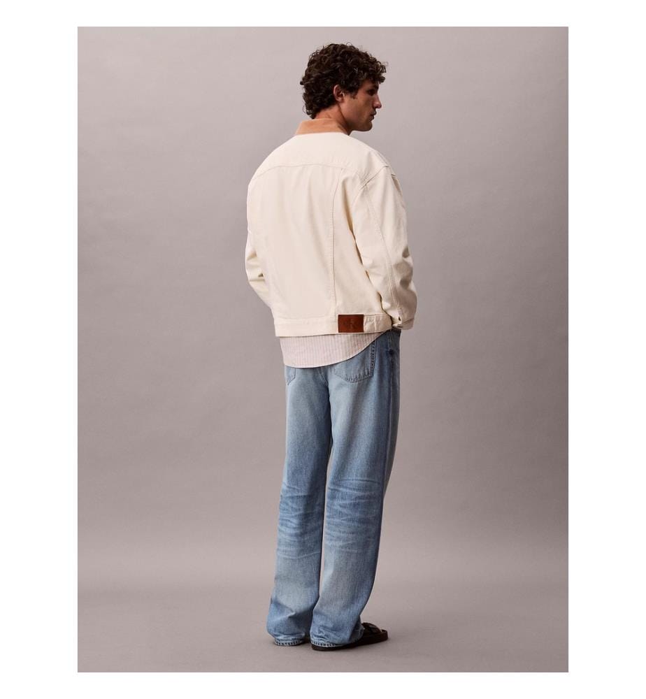 Trucker-Jacke aus den 90ern – Creme und Braun