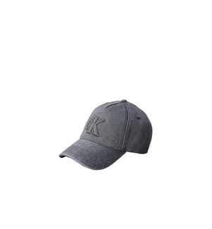 Jeans-Kappe mit Logo – Grau