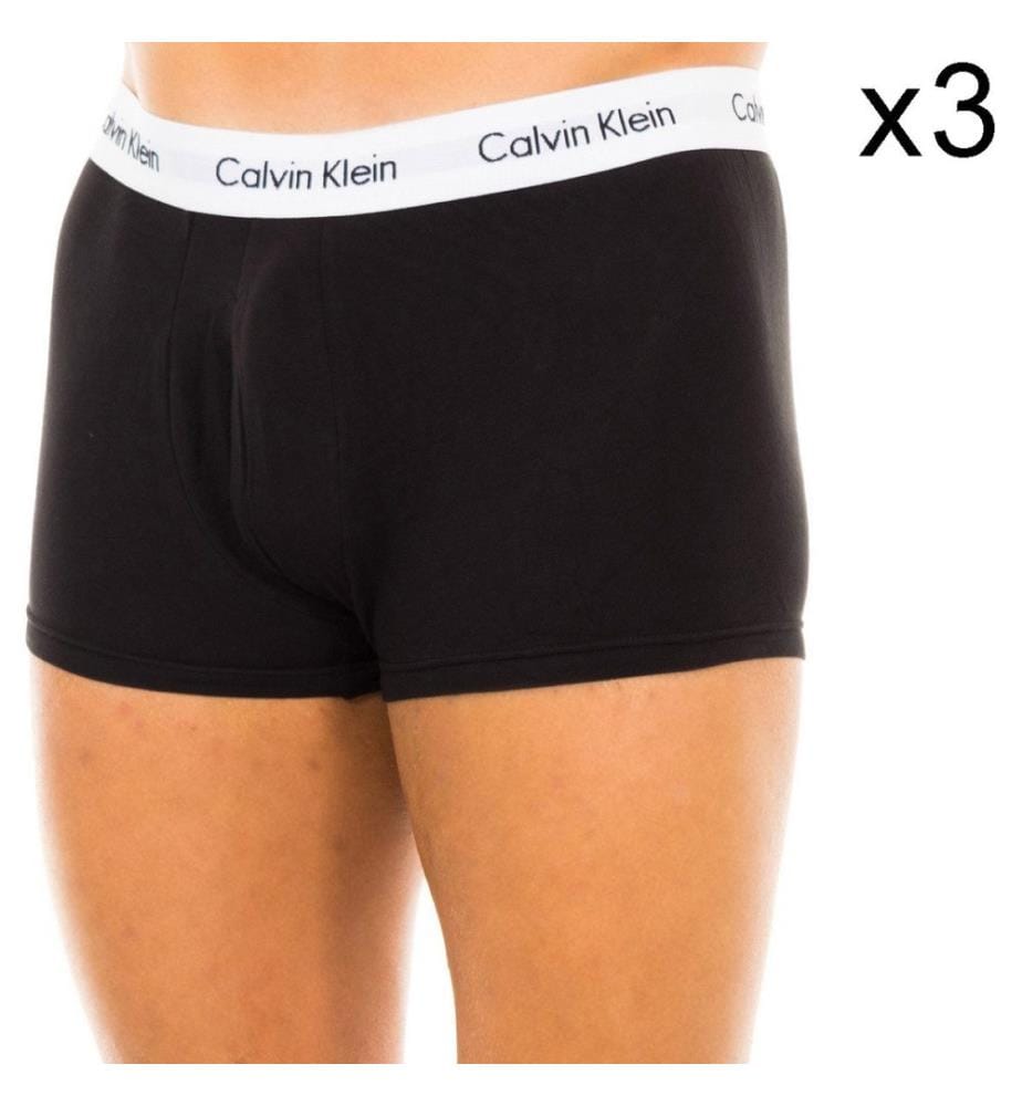 3er-Pack Tief geschnittene Boxershorts Trunks - Schwarz und Weiss