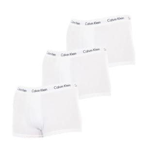 3er-Pack Boxershorts Low Waist Trunks - Weiss