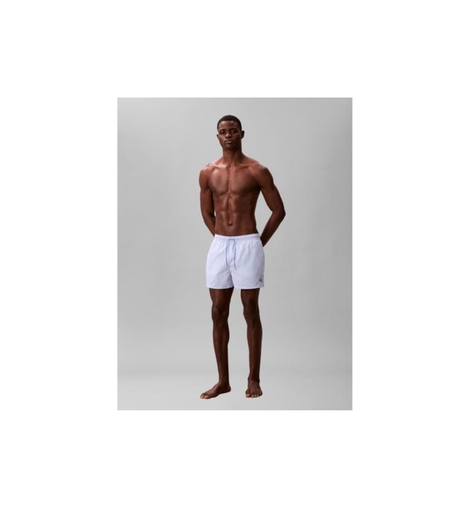 Short de Bain Monogram - Bleu et Blanc