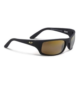 Polarisierte Wraparound-Sonnenbrille Peahi – Schwarz