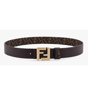 Squared Ff Reversible Leder und Ff Canvas - Ebenholz+Tb Dunkel+O Sat