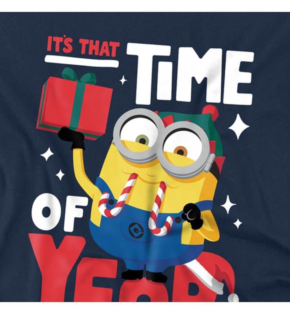 Despicable Me Bob Christmas Elf T-Shirt - Marine