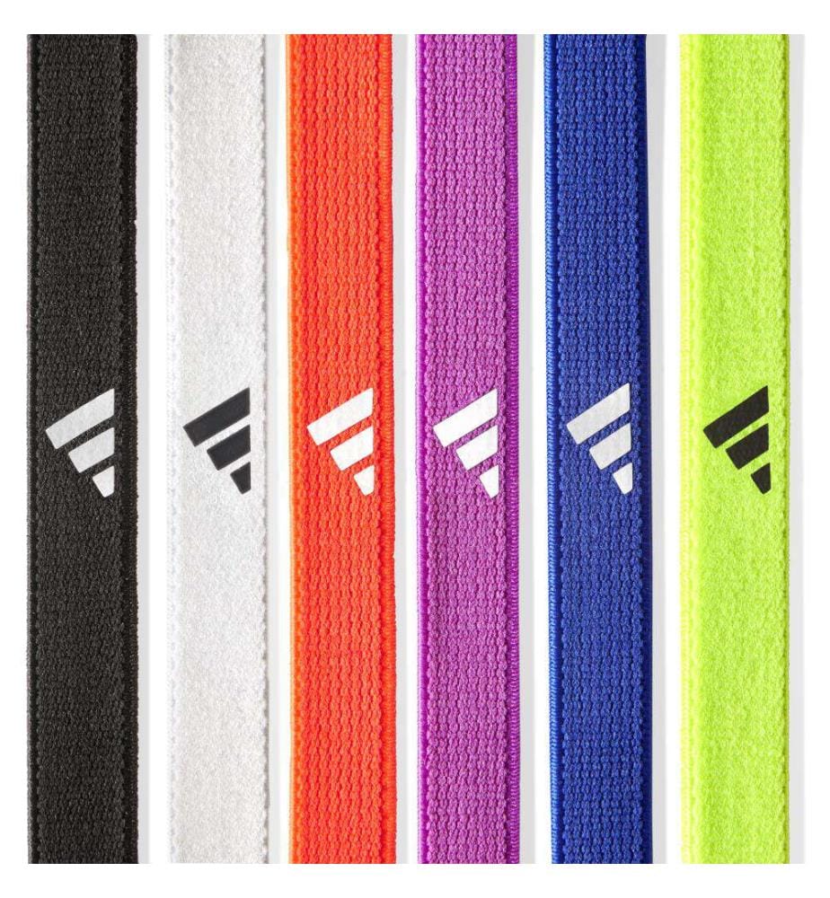 6er-Set Stirnbänder - Schwarz, Weiss, Rot, Lila, Blau, Gelb