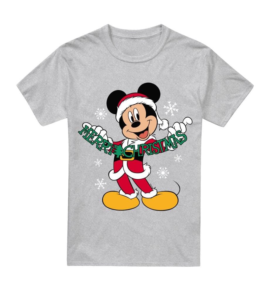 Disney/Mickey Mouse Merry Christmas T-Shirt - Grau