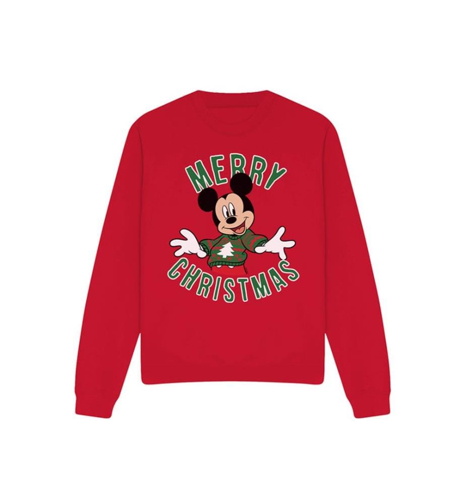 Felpa Disney/Mickey Christmas Jumper - Rosso