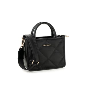 Handtasche, schwarz, 100 % POLYVINYL-LEDER