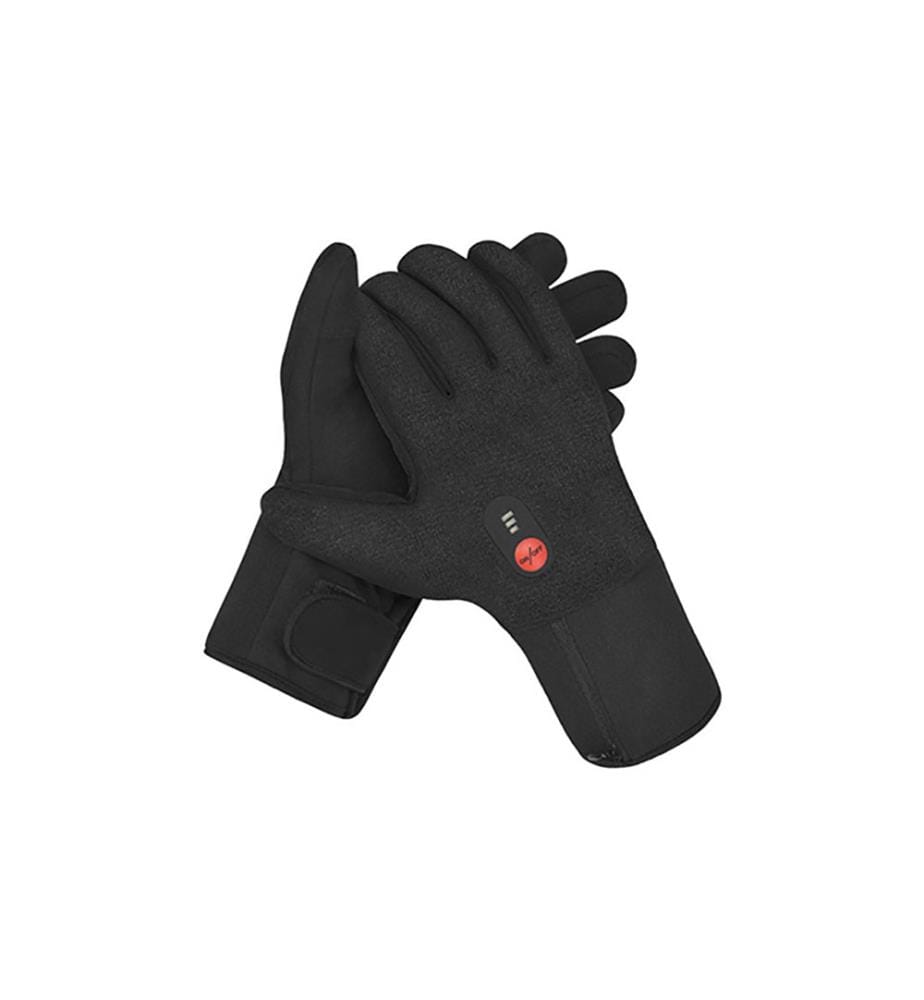 S11 Ski-Handschuhe Wärmend Wiederaufladbar mit Batterie - Schwarz
