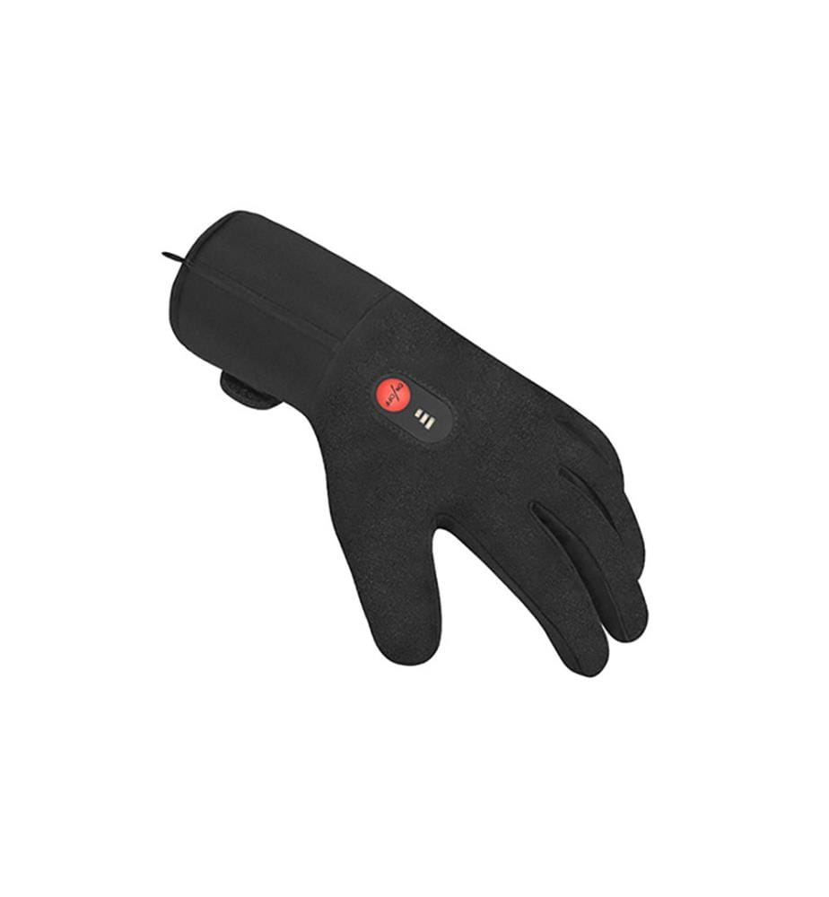 S11 Ski-Handschuhe Wärmend Wiederaufladbar mit Batterie - Schwarz