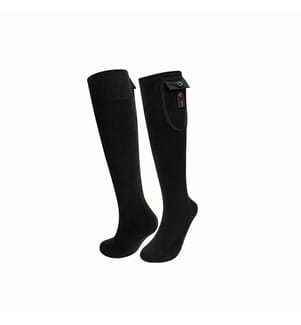 Heizsocken mit Batterien – Schwarz