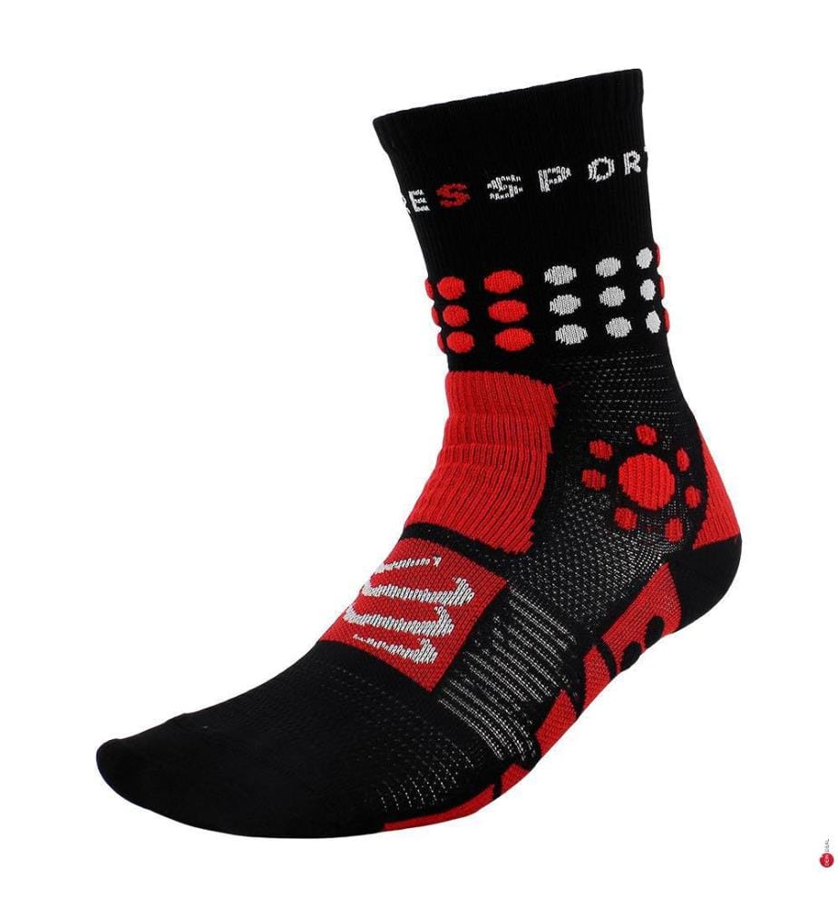 Trekking-Socken - Schwarz, Rot und Weiss