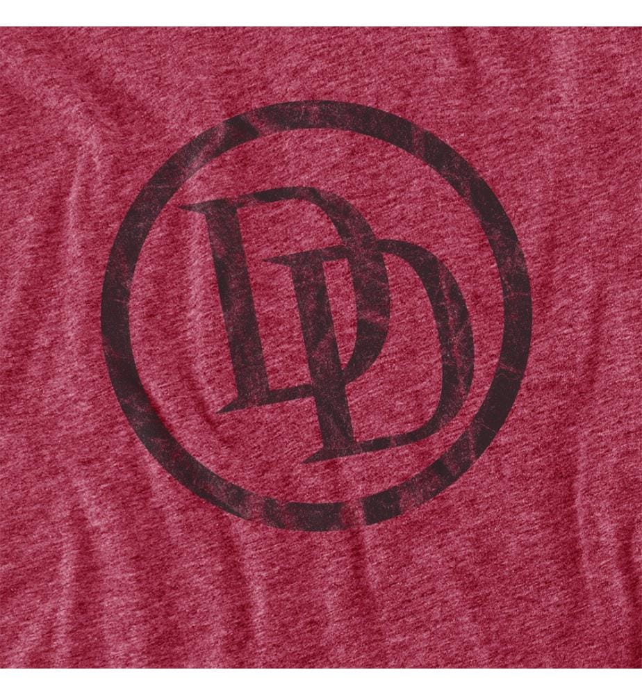 T Shirt Marvel Daredevil Logo - Rot