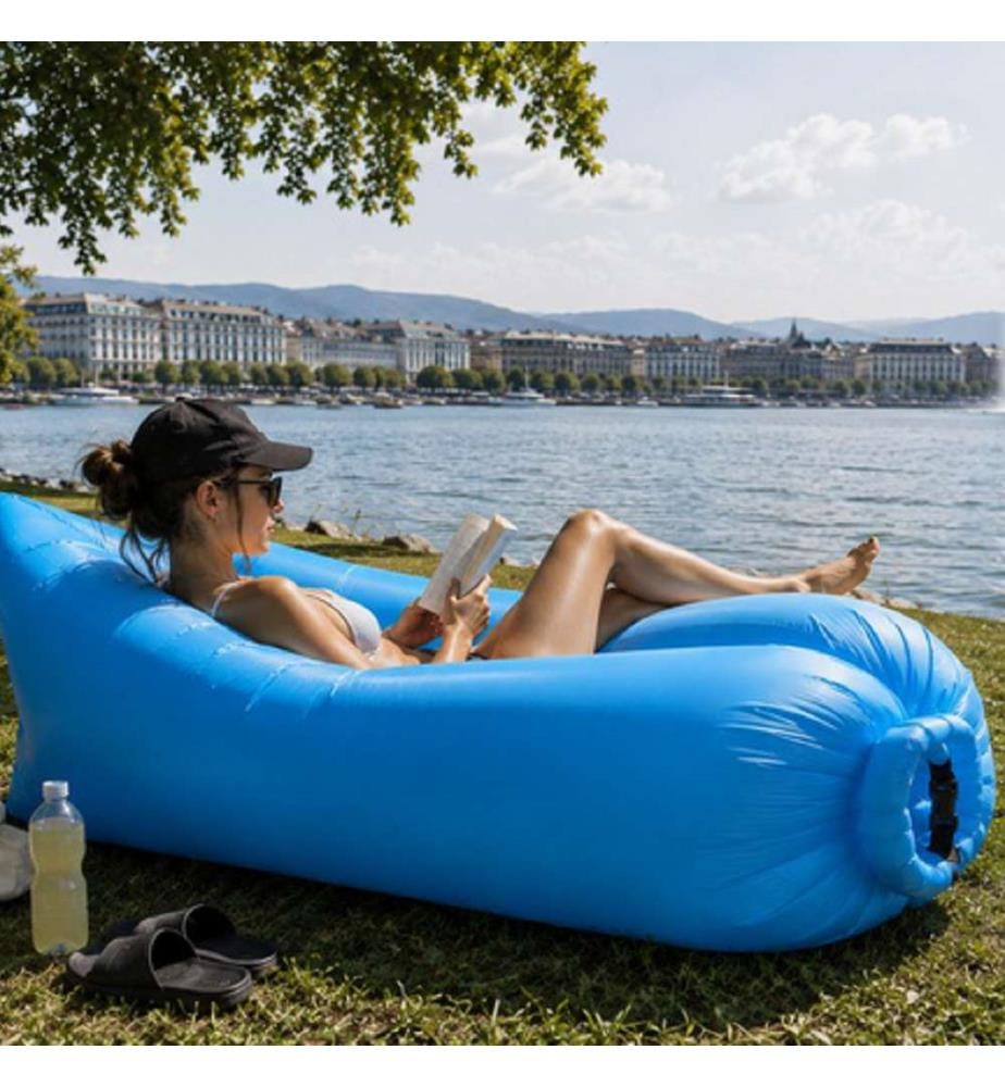 Tragbares aufblasbares Sofa – 150 × 70 × 50 cm