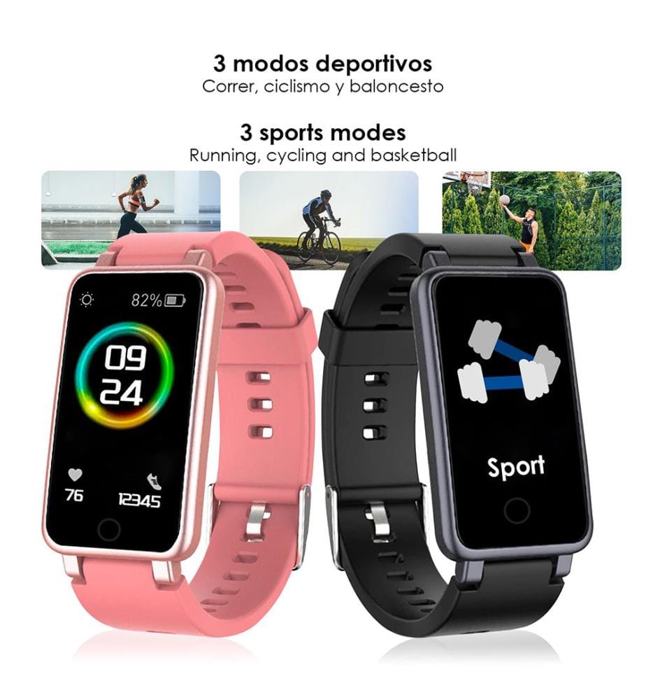 Intelligentes Armband 2,5 x 0,9 x 4,8 cm - Hellrosa