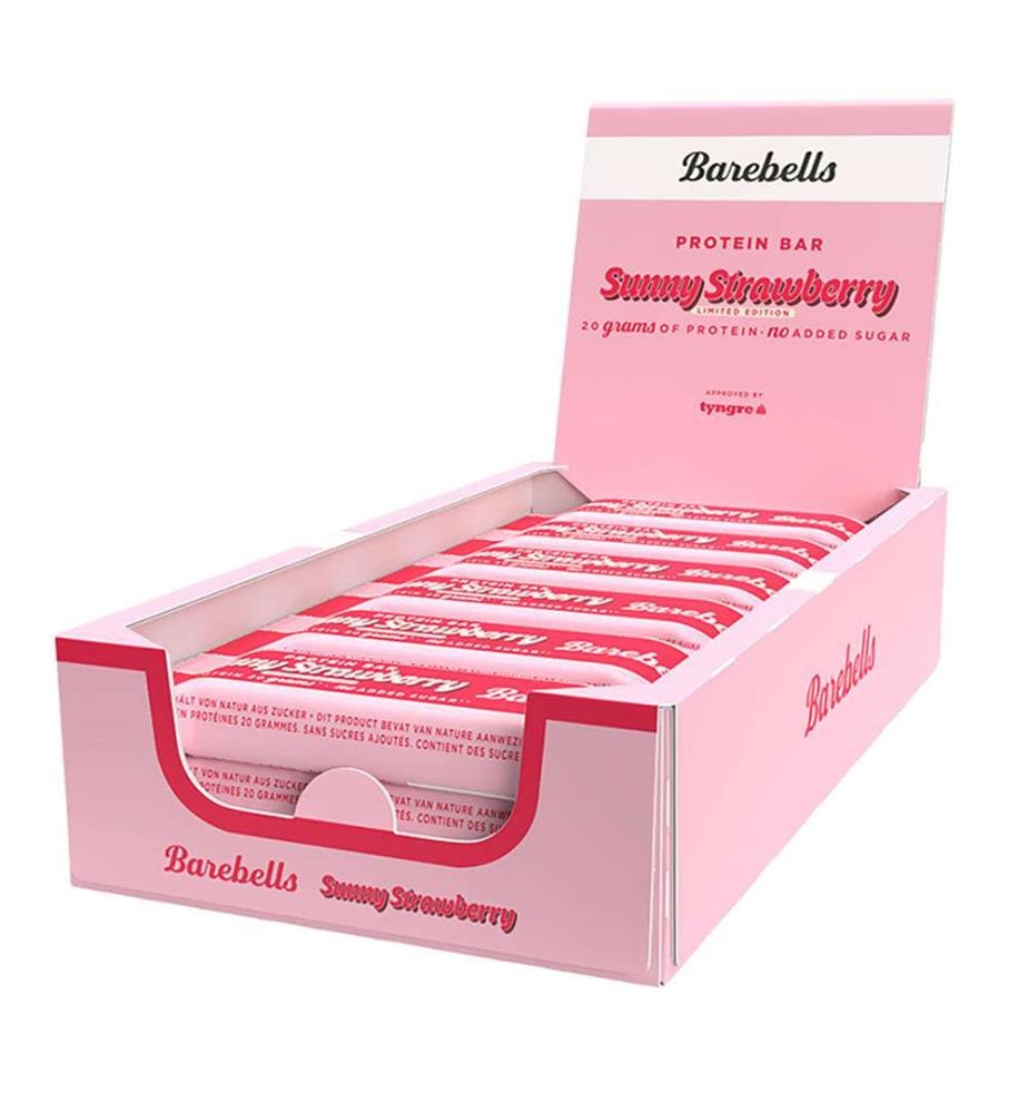 Barebells Protein Bar Sunny Strawberry - 12 x 55 g