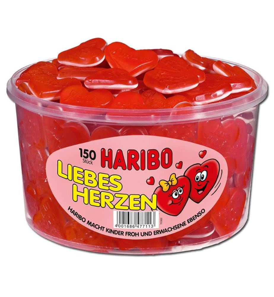 150x Haribo Coeurs d'amour - 1200g