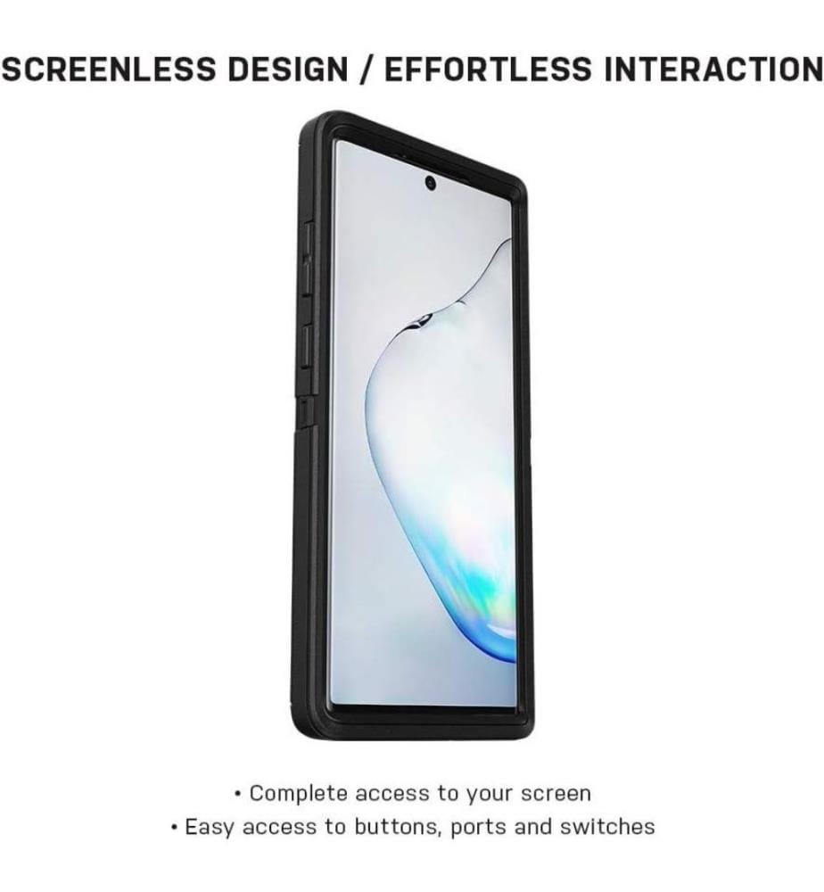 Hülle für das Galaxy Note 10+ – Schwarz