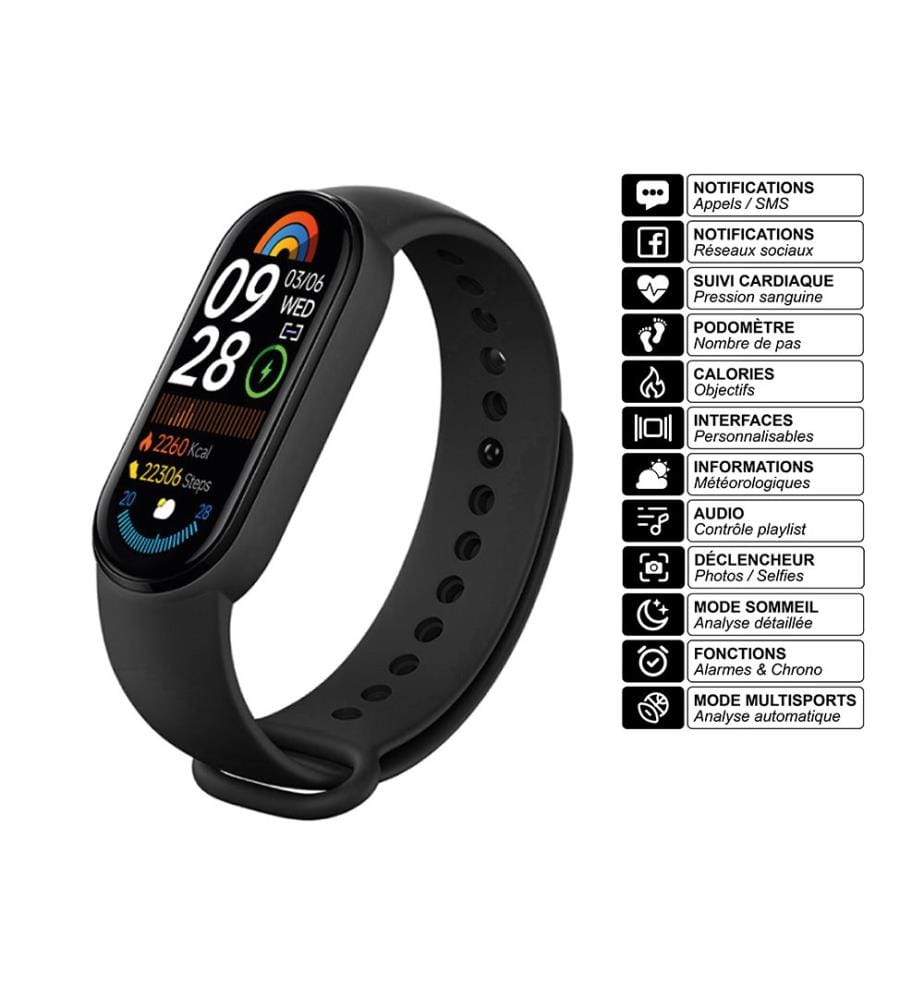 Verbundene Armband Eko Modell Milky - Schwarz