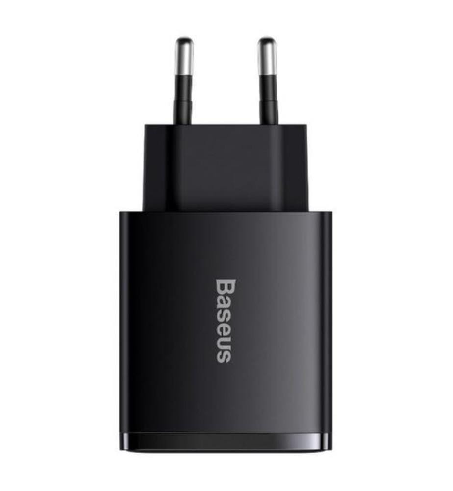 Steckdose mit 2 USB-Ports - Schwarz