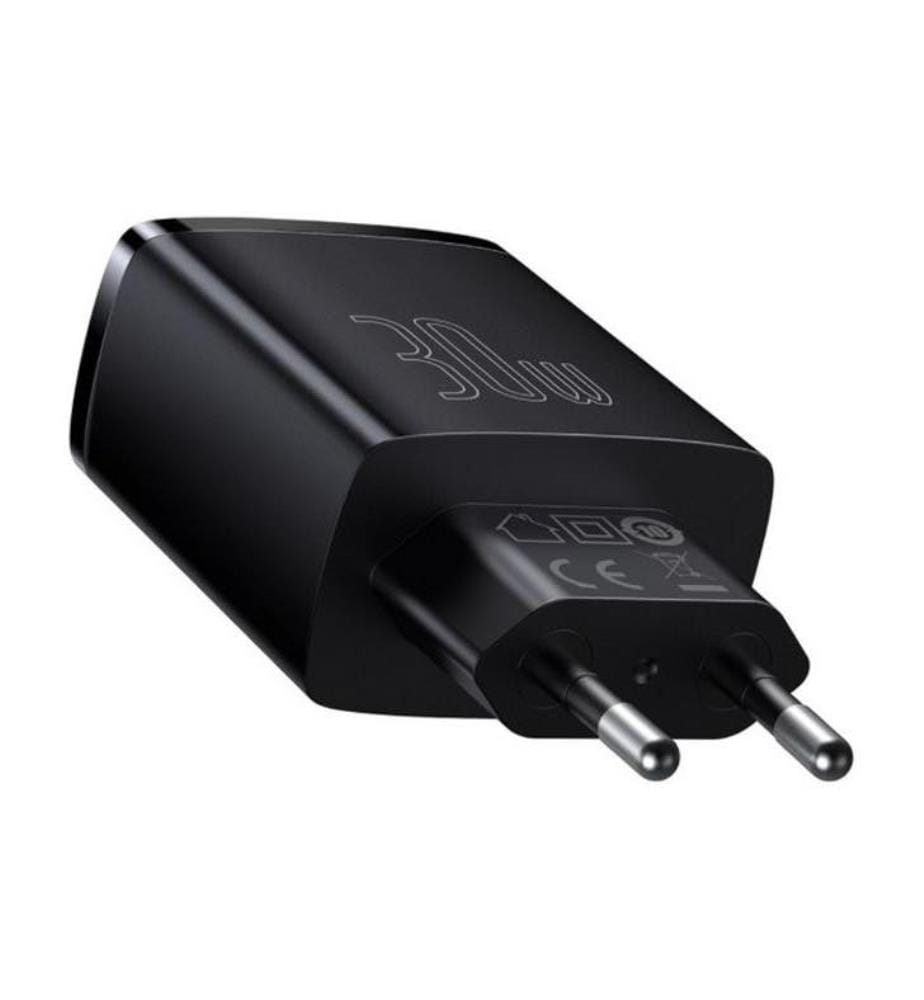 Steckdose mit 2 USB-Ports - Schwarz
