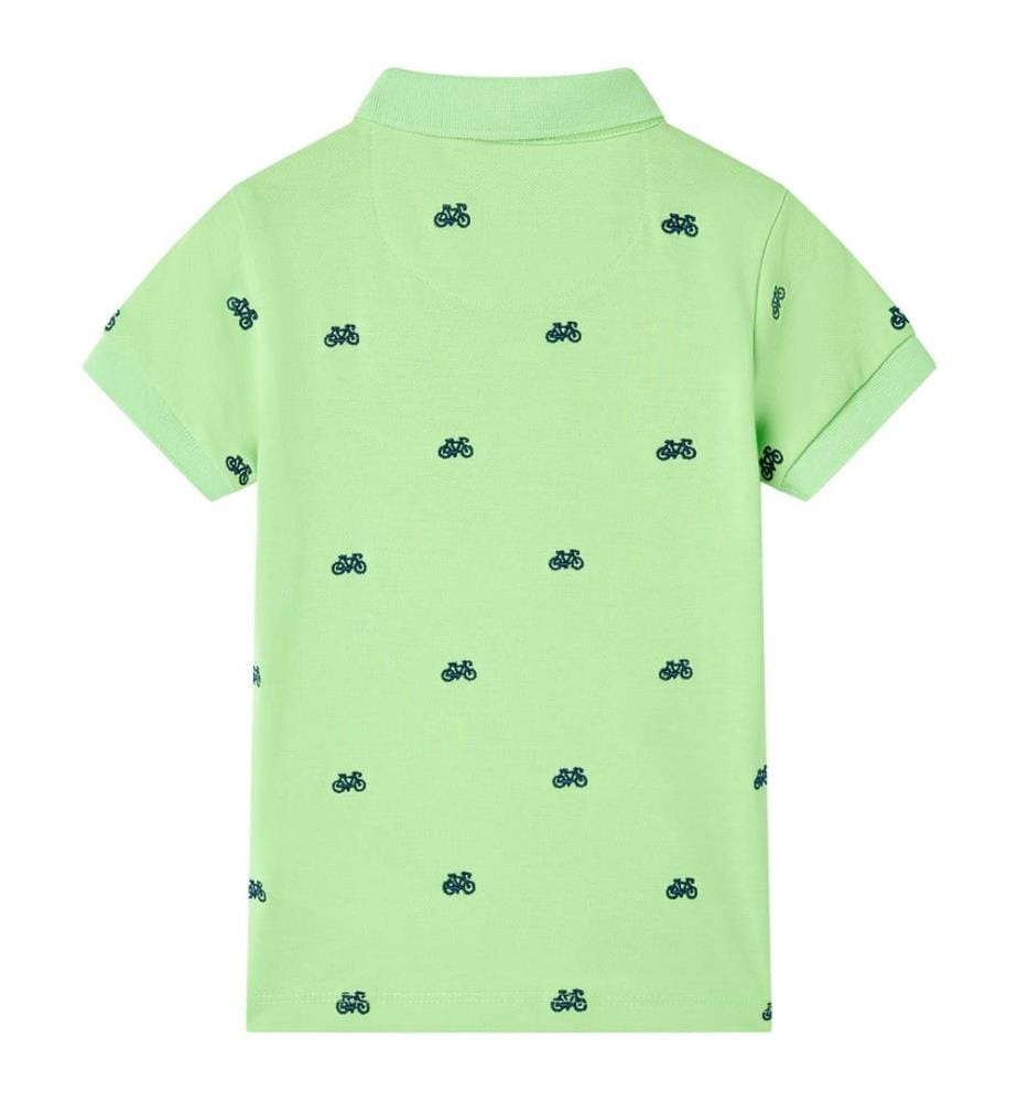 Kinder-Poloshirt Neongrün 140
