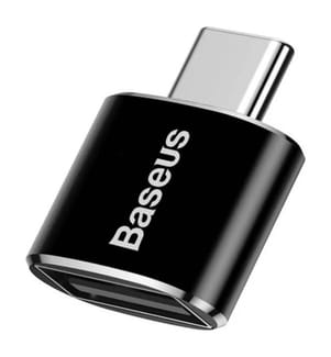 USB auf USB Typ-C Adapter 2.4A (Schwarz)