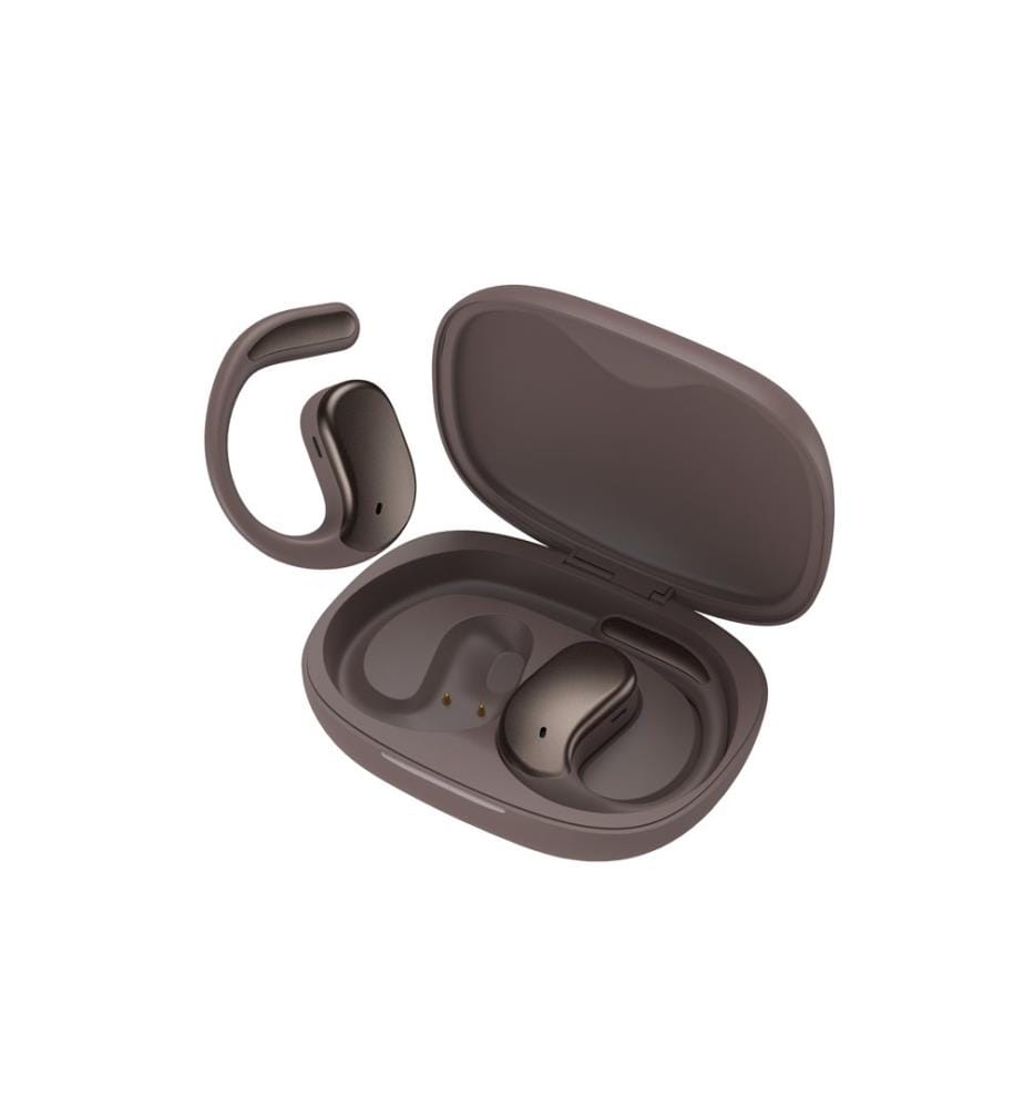 Écouteurs TWS Bolaris LCD Bluetooth 5.4 - Modèle Madrid - Coloris Café